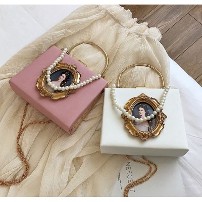 Baroque Style Portrait Painting Vintage Bag